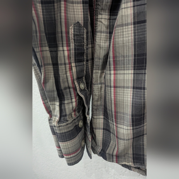 American Rag Cie Buffalo Western Long Sleeves Buttons Up Shirt 100% Cotton - Picture 3 of 6